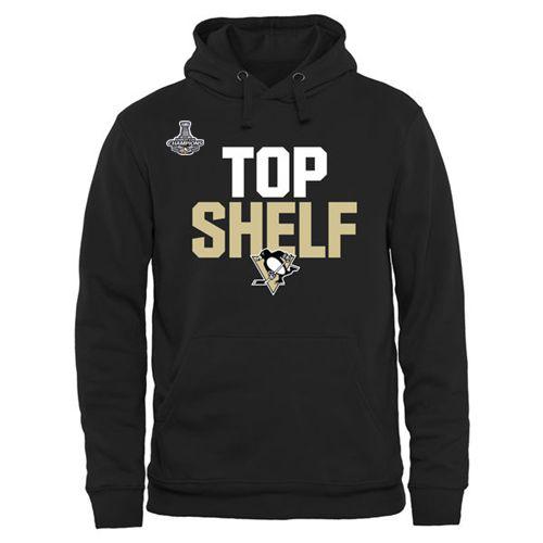 Pittsburgh Penguins Top Shelf 2016 Stanley Cup Champions Pullover Hoodie Black