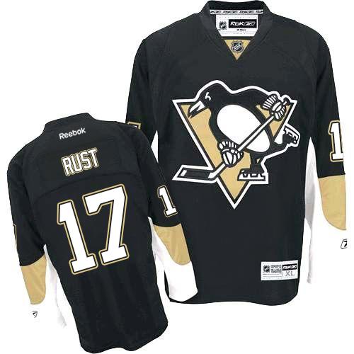Penguins #17 Bryan Rust Black Home Stitched NHL Jersey