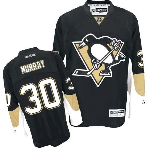 Penguins #30 Matt Murray Black Home Stitched NHL Jersey