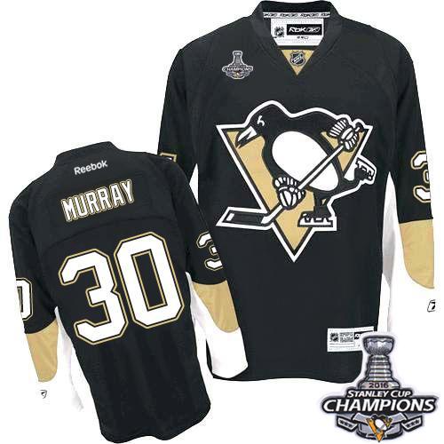 Penguins #30 Matt Murray Black Home 2016 Stanley Cup Champions Stitched NHL Jersey