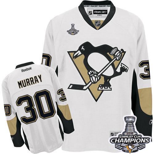 Penguins #30 Matt Murray White 2016 Stanley Cup Champions Stitched NHL Jersey