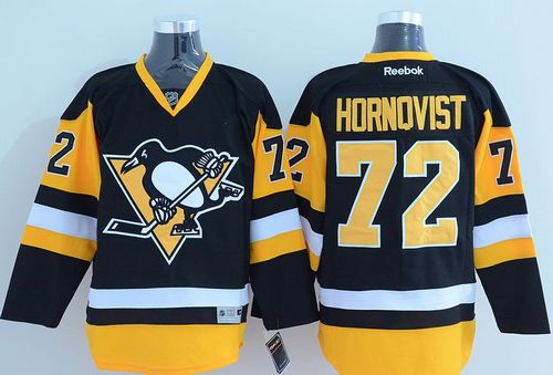 Penguins #72 Patric Hornqvist Black Alternate Stitched NHL Jersey