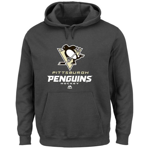 Pittsburgh Penguins Majestic Big & Tall Critical Victory Pullover Hoodie Gray