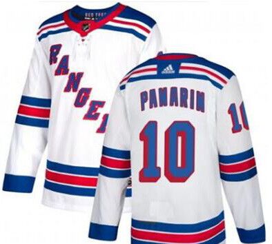Men's New York Rangers #10 Artemi Panarin White Stitched NHL Jersey