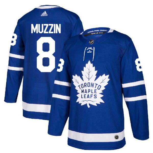 Men's Toronto Maple Leafs #8 Jake Muzzin Blue Stitched NHL Jersey