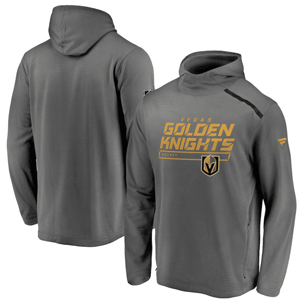 Men's Vegas Golden Knights Branded Gray Pro Rinkside Transitional Pullover Hoodie