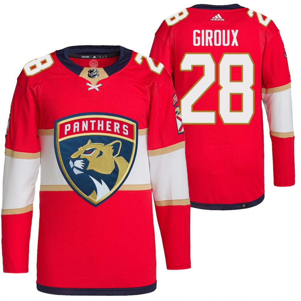 Men's Florida Panthers #28 Claude Giroux Red Stitched Jersey