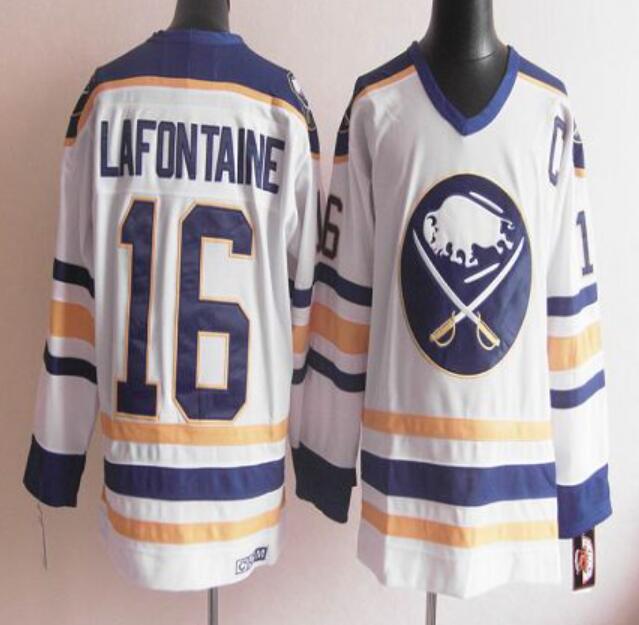 Men's Buffalo Sabres Custom White Stitched Jersey