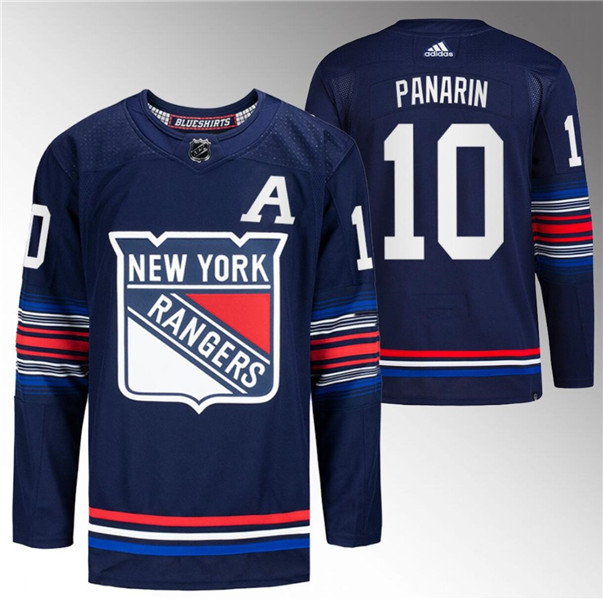 Men's New York Rangers #10 Artemi Panarin Navy Stitched Jersey