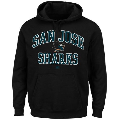 San Jose Sharks Majestic Heart & Soul Hoodie Black