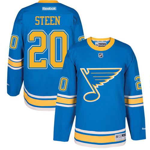 Blues #20 Alexander Steen Light Blue 2017 Winter Classic Stitched NHL Jersey