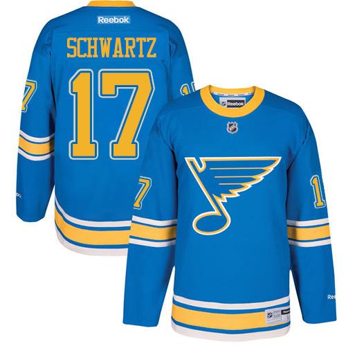 Blues #17 Jaden Schwartz Light Blue 2017 Winter Classic Stitched NHL Jersey
