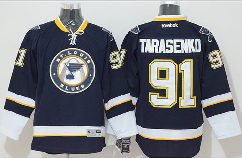 Blues #91 Vladimir Tarasenko Dark Blue Third Stitched NHL Jersey