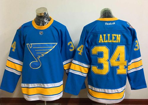 Blues #34 Jake Allen Light Blue 2017 Winter Classic Stitched NHL Jersey