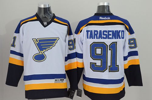 Blues #91 Vladimir Tarasenko White Stitched NHL Jersey