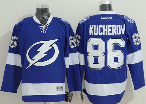 Lightning #86 Nikita Kucherov Blue Stitched NHL Jersey