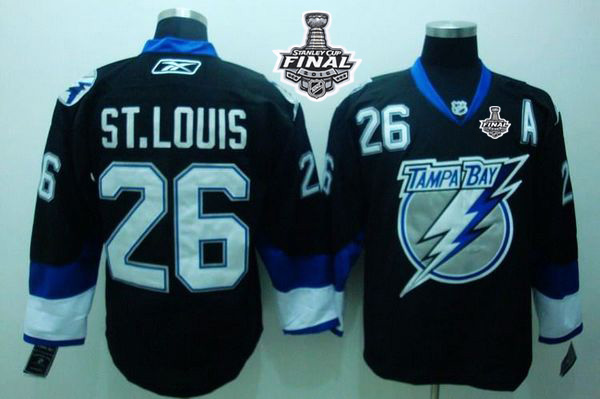 Lightning #26 St.Louis Black 2015 Stanley Cup Stitched NHL Jersey