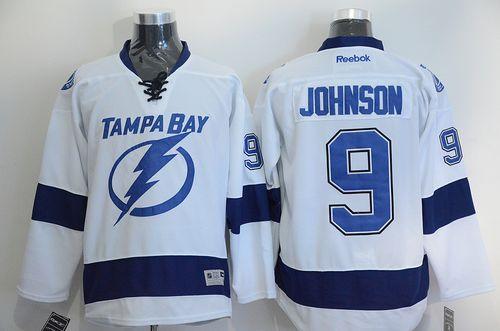 Lightning #9 Tyler Johnson White Stitched NHL Jersey