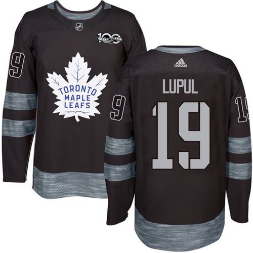 Maple Leafs #19 Joffrey Lupul Black 1917-2017 100th Anniversary Stitched NHL Jersey