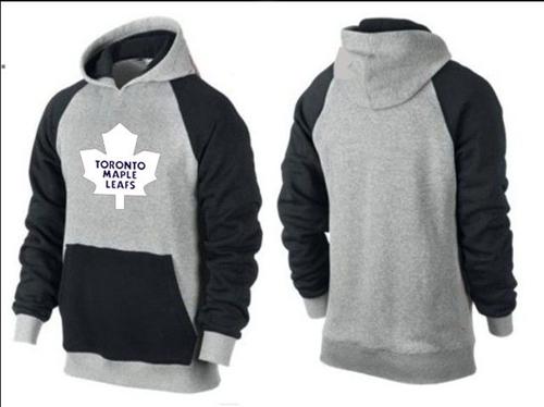 Toronto Maple Leafs Pullover Hoodie Grey & Black