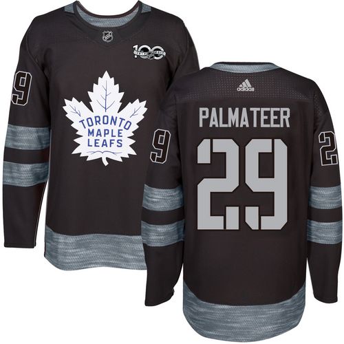 Maple Leafs #29 Mike Palmateer Black 1917-2017 100th Anniversary Stitched NHL Jersey
