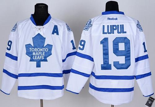 Maple Leafs #19 Joffrey Lupul White Stitched NHL Jersey