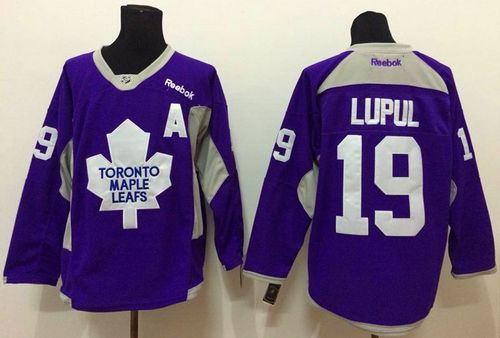 Maple Leafs #19 Joffrey Lupul Purple Practice Stitched NHL Jersey