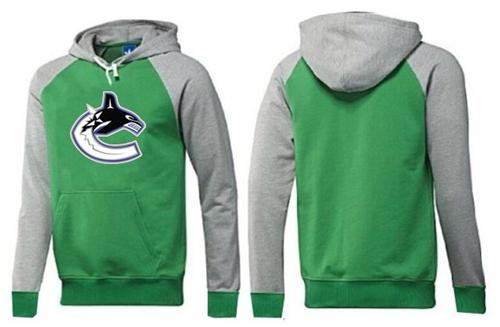 Vancouver Canucks Pullover Hoodie Green & Grey