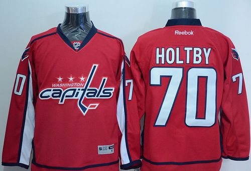 Capitals #70 Braden Holtby Red Stitched NHL Jersey