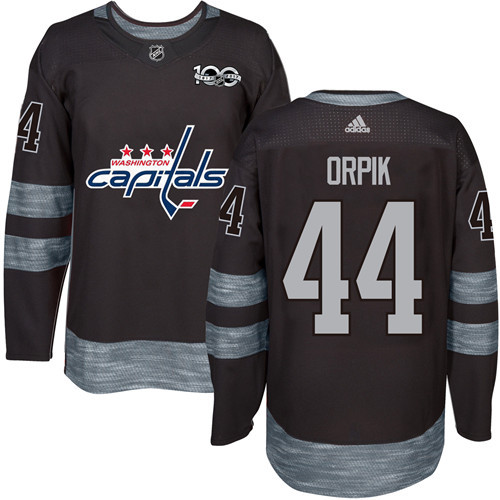 Capitals #44 Brooks Orpik Black 1917-2017 100th Anniversary Stitched NHL Jersey