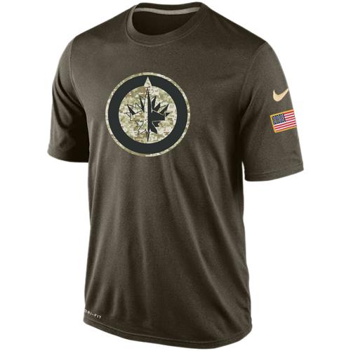 Men's Winnipeg Jets Salute To Service Nike Dri-FIT T-Shirt