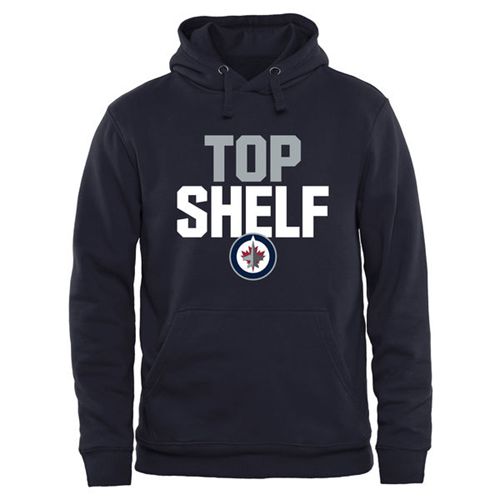 Winnipeg Jets Top Shelf Pullover Hoodie Navy