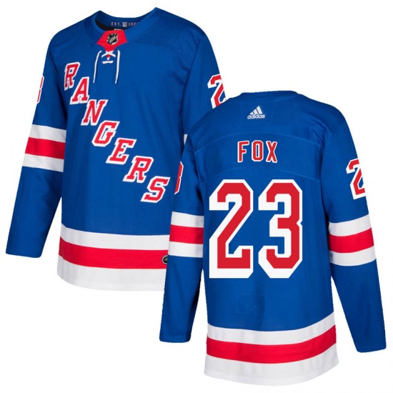 Men's New York Rangers #23 Adam Fox Blue NHL Stitched Jersey