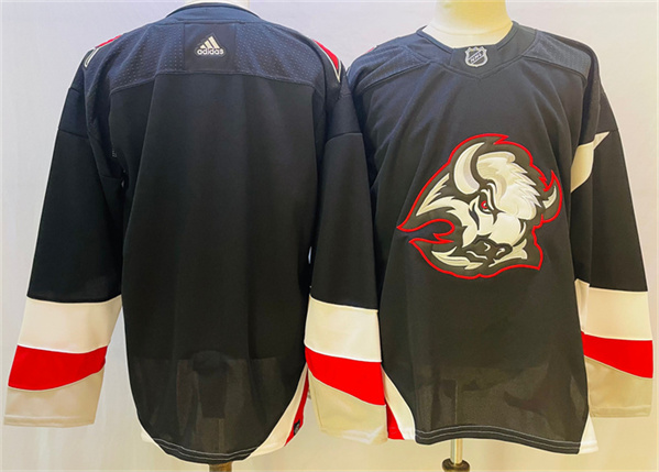 Men's Buffalo Sabres Blank Black 2022/23 Stitched Jersey