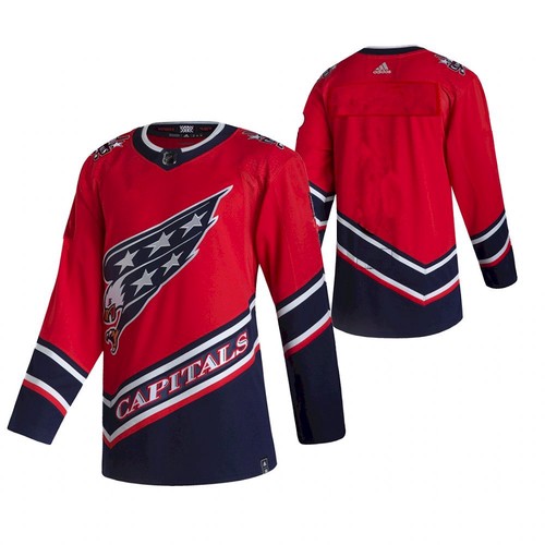 Men's Washington Capitals Blank 2021 Reverse Retro Stitched NHL Jersey