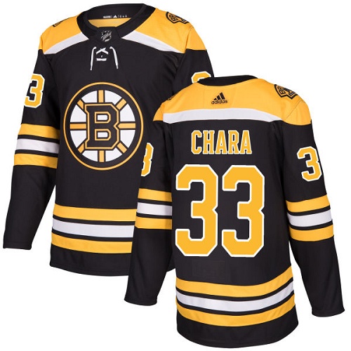 Men's Adidas Boston Bruins #33 Zdeno Chara Black Stitched NHL Jersey