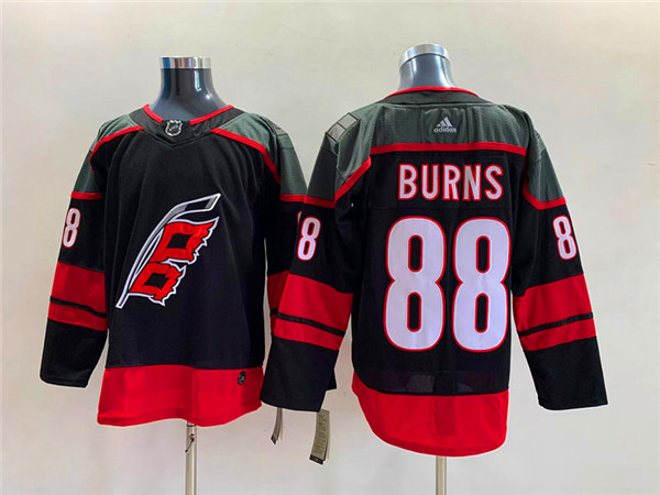 Men's Carolina Hurricanes #88 Brent Burns Black Stitched Jersey [NHL ...