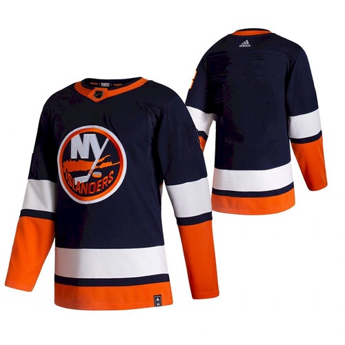 Men's New York Islanders 2021 Black Reverse Retro Stitched Jersey
