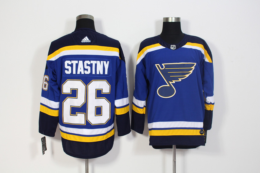 Men's Adidas St. Louis Blues #26 Paul Stastny Blue Stitched NHL Jersey