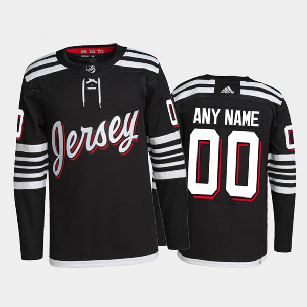 Men's New Jersey Devils Active Player Custom 2021/22 Black Stitched Jersey