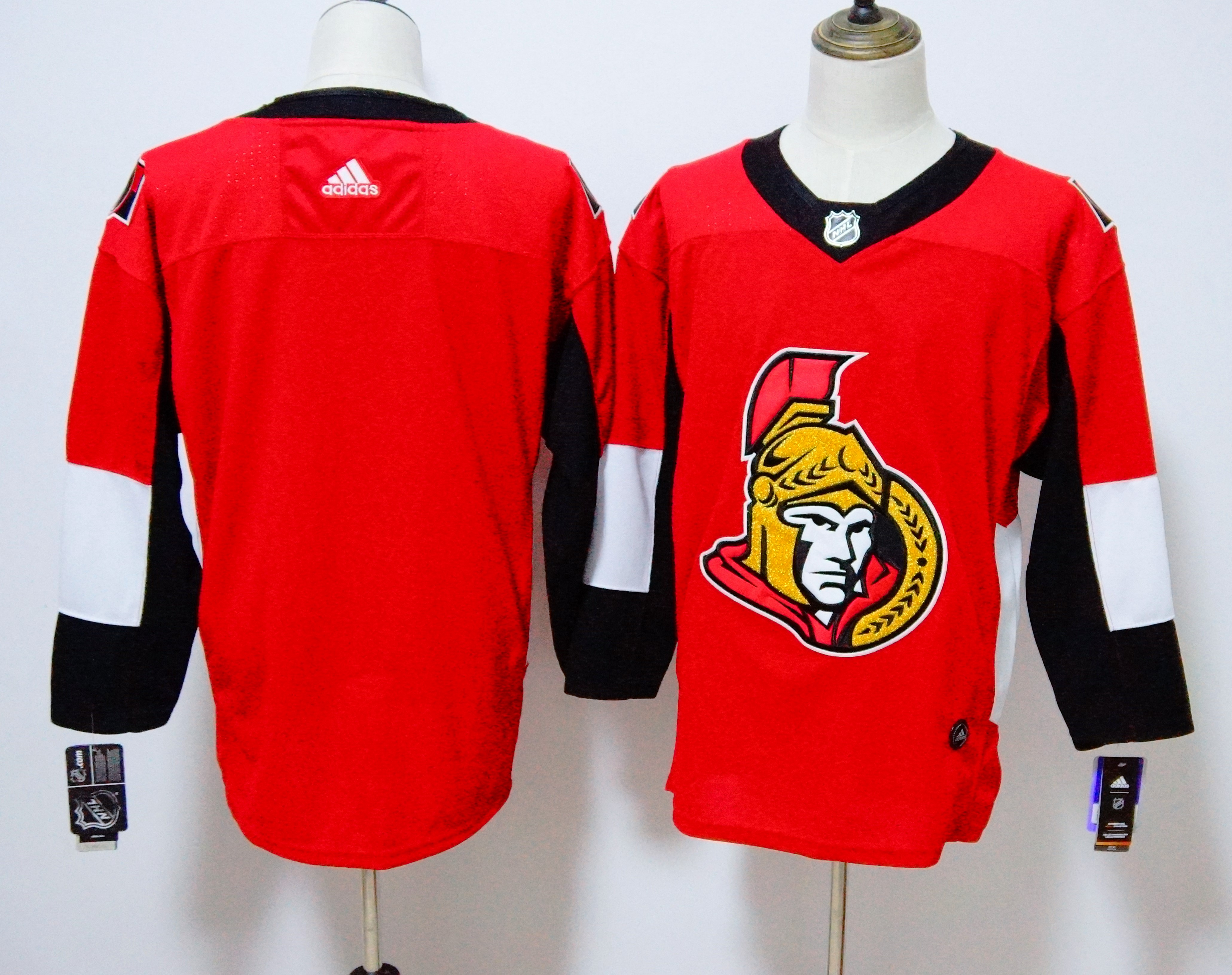 Men's Adidas Ottawa Senators Red Stitched NHL Jersey