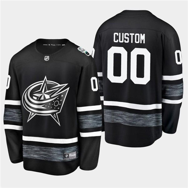Men's Columbus Blue Jackets Custom 2019 NHL All Star Black Stitched Jersey