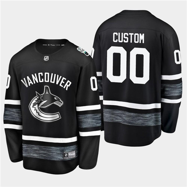 Men's Adidas Vancouver Canucks Custom 2019 NHL All Star Black Stitched Jersey