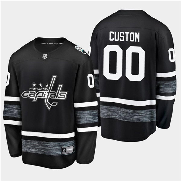 Men's Washington Capitals Custom 2019 NHL All-Star Black Stitched Jersey