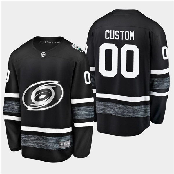 Men's Carolina Hurricanes Custom 2019 NHL All Star Black Stitched Jersey