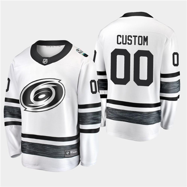 Men's Carolina Hurricanes Custom 2019 NHL All Star White Stitched Jersey