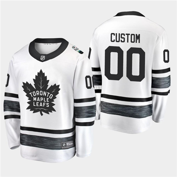 Men's Toronto Maple Leafs Custom 2019 NHL All Star White Stitched Jersey