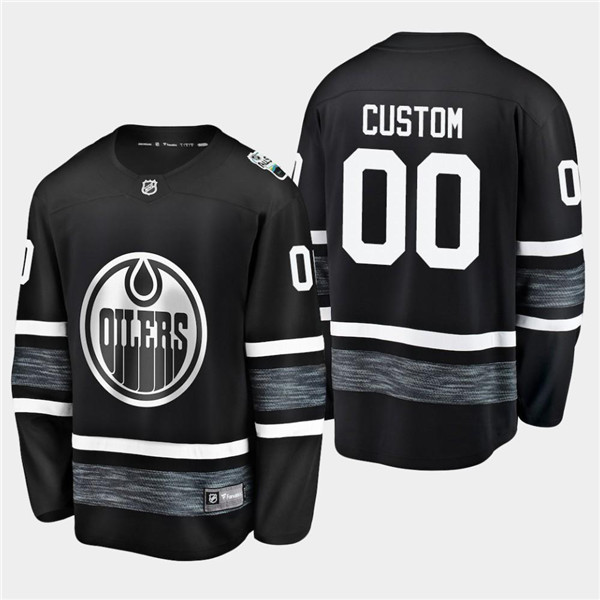 Men's Edmonton Oilers Custom 2019 NHL All Star Black Stitched Jersey