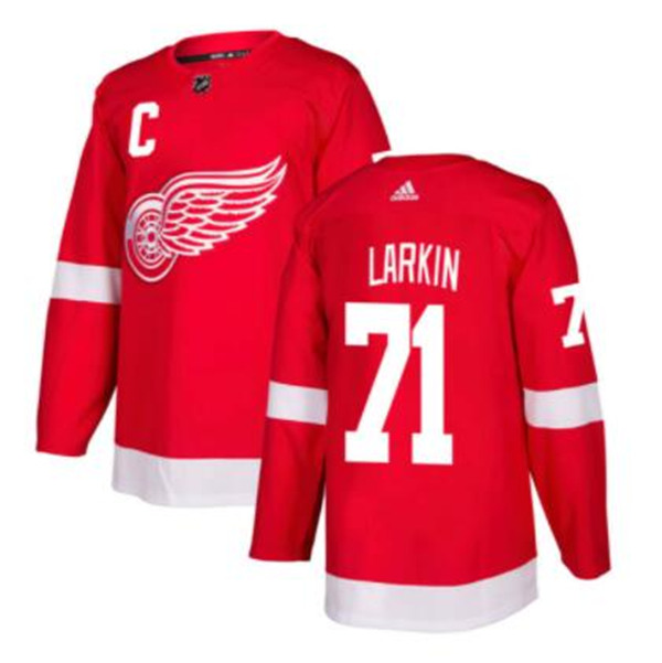 Men's Detroit Red Wings #71 Dylan Larkin Red Stitched NHL Jersey