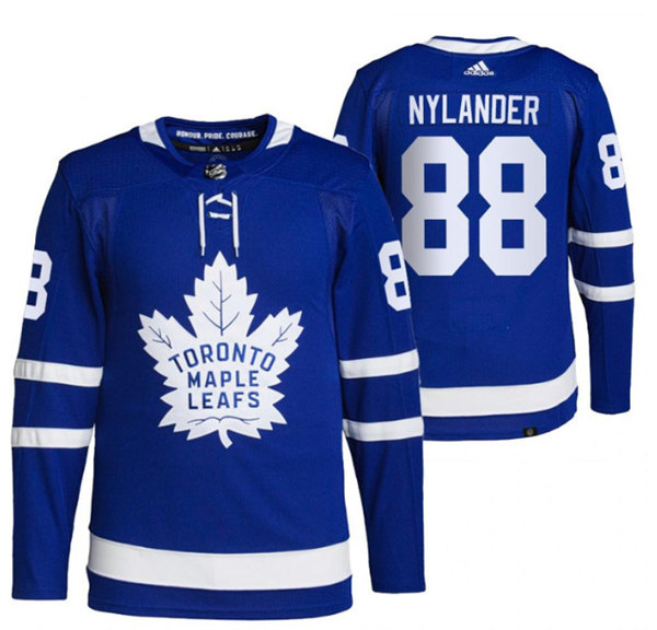 Men's Toronto Maple Leafs #88 William Nylander 2021 Blue Stitched Jersey